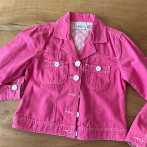 Bill Blass Pink Jean Jacket